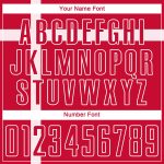 Danish Flag Soccer Jersey - Custom Red and White Sublimation Uniform Custom Red Red-White Sublimation Danish Flag Soccer - Image 5