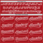 Custom Red White Unisex Softball Jersey - Two-Button Design for Performance Custom Red Red-White Two-Button Unisex Softball - Image 4