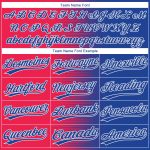 Custom Red Royal-White 3D Pattern Baseball Jersey - Authentic Design for Fans Custom Red Royal-White 3D Pattern Design Authentic - Image 4