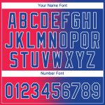 Custom Red Royal-White 3D Pattern Baseball Jersey - Authentic Design for Fans Custom Red Royal-White 3D Pattern Design Authentic - Image 5