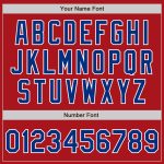 Authentic Custom Red Royal-White Baseball Jersey for Fans and Players Custom Red Royal-White Authentic Baseball Jersey - Image 5