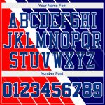 Custom Red Royal White Basketball Jersey Sublimation Round Neck Suit Custom Red Royal-White Round Neck Sublimation Basketball - Image 4