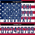 Custom Red White Sublimation American Flag Soccer Jersey Uniform Custom Red Royal-White Sublimation American Flag Soccer - Image 5