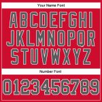 Custom Red Steel Gray-Black Basketball Jersey - Authentic Throwback Style Custom Red Steel Gray-Black Authentic Throwback - Image 4