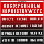 Custom Red Black White Fade Soccer Jersey Long Sleeve Sublimation Uniform Custom Red White-Black Sublimation Long Sleeve - Image 4