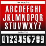 Custom Red Black White Fade Soccer Jersey Long Sleeve Sublimation Uniform Custom Red White-Black Sublimation Long Sleeve - Image 5