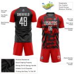 Custom Soccer Uniform Jersey Red White Black Sublimation Style 1768 Custom Red White-Black Sublimation Soccer Uniform Jersey - Image 3