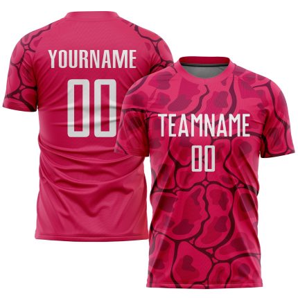 Custom Sublimation Soccer Uniform Jersey Red White Black Style 5967 Custom Red White-Black Sublimation Soccer Uniform Jersey