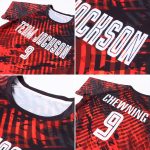 Custom Red White Black Soccer Jersey Uniform - Sublimation Style 8041 Custom Red White-Black Sublimation Soccer Uniform Jersey - Image 6