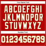 Custom Authentic Basketball Jersey Red White Gold Retro Design Custom Red White-Gold Authentic Throwback Basketball Jersey - Image 4