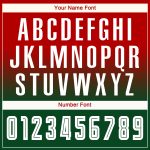 Custom Red Green White Soccer Jersey Long Sleeve Fade Fashion Uniform Custom Red White-Green Sublimation Long Sleeve Fade - Image 5