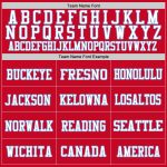 Authentic Red White Light Blue Custom Mesh Football Jersey - Throwback Style Custom Red White-Light Blue Mesh Authentic Throwback - Image 3