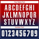 Red White Navy Custom Sublimation Soccer Jersey Long Sleeve Fade Fashion Uniform Custom Red White-Navy Sublimation Long Sleeve - Image 5