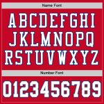 Custom Red White Royal Football Jersey Authentic Throwback Mesh Design Custom Red White-Royal Mesh Authentic Throwback Football - Image 4