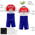 Custom Croatian Flag Soccer Jersey - Red White Royal Sublimation Uniform Custom Red White-Royal Sublimation Croatian Flag - Image 3