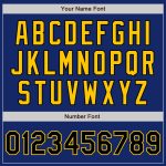 Custom Black Gold Authentic Baseball Jersey - Personalized Royal Design Custom Royal Black-Gold Authentic Baseball Jersey - Image 5