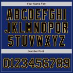 Custom Black Gold Bomber Jacket Varsity Letterman Full-Snap Style, Personalized Design for Men Custom Royal Black-Gold Bomber - Image 5