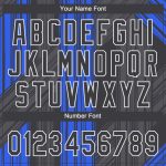 Custom Black White 3D Pattern Authentic Baseball Jersey - Style 7877 Custom Royal Black-White 3D Pattern Design Authentic - Image 5