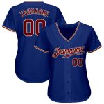 Royal Crimson-City Cream Authentic Baseball Jersey Custom Design for Sports Fans Custom Royal Crimson-City Cream Authentic - Image 2