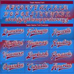 Custom 3D Pattern Varsity Letterman Jacket in Royal Crimson Cream, Full-Snap Bomber Style Custom Royal Crimson-Cream 3D Pattern - Image 4