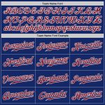 Custom Royal Crimson White Baseball Jersey - Authentic Sports Apparel Custom Royal Crimson-White Authentic Baseball Jersey - Image 4