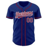 Custom Royal Crimson White Baseball Jersey Authentic Style 6174 Custom Royal Crimson-White Authentic Baseball Jersey Style - Image 2