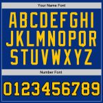 Custom Royal Gold Black Basketball Jersey - Authentic Throwback Style Custom Royal Gold-Black Authentic Throwback Basketball - Image 3