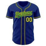 Custom Royal Gold Kelly Green Authentic Baseball Jersey for Men and Women Custom Royal Gold-Kelly Green Authentic Baseball - Image 2