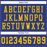 Royal Gold Authentic Football Jersey - Customizable Mesh Design Custom Royal Gold Mesh Authentic Football Jersey - Image 4