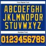 Authentic Custom Royal Gold-Orange Basketball Jersey - Throwback Style Jersey Custom Royal Gold-Orange Authentic Throwback - Image 4