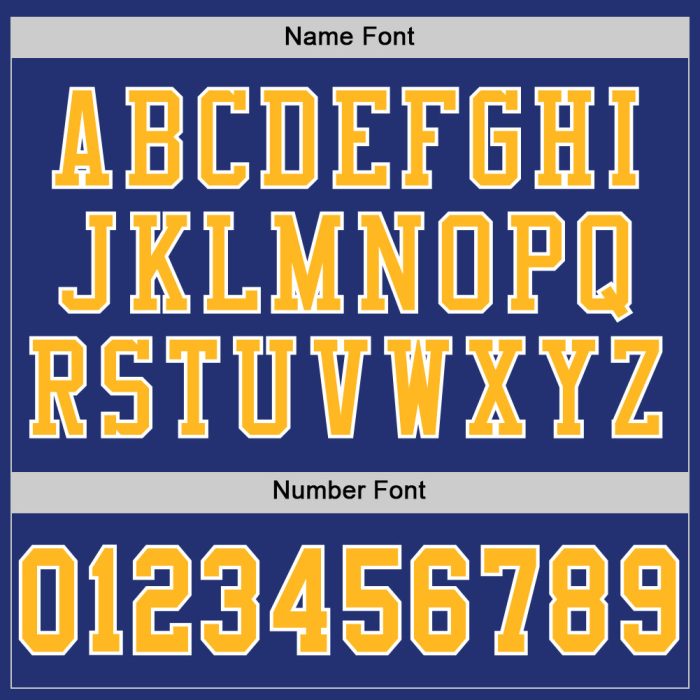 Royal Gold-White Custom Football Jersey - Authentic Mesh Design Custom Royal Gold-White Mesh Authentic Football Jersey - Image 4