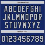 Custom Authentic Baseball Jersey - Royal Gray Black Design for Personalization Custom Royal Gray-Black Authentic Baseball - Image 5