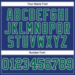 Custom Performance Long Sleeve T-Shirt in Royal Kelly Green and White Custom Royal Kelly Green-White Long Sleeve Performance - Image 5