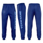 Royal Light Blue Fleece Joggers for Men and Women, Custom Design Comfortable Sweatpants Custom Royal Light Blue Fleece Jogger