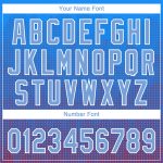 Light Blue Red 3D Pattern Authentic Baseball Jersey - Custom Design Custom Royal Light Blue-Red 3D Pattern Design Authentic - Image 5