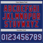 Custom Light Blue-Red Authentic Baseball Jersey - Personalized Team Apparel Custom Royal Light Blue-Red Authentic Baseball - Image 5