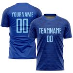 Royal Light Blue Custom Soccer Jersey - Sublimation Uniform for Teams Custom Royal Light Blue Sublimation Soccer Uniform