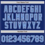 Royal Light Blue-White Authentic Fade Fashion Baseball Jersey - Custom Design Custom Royal Light Blue-White Authentic Fade - Image 3