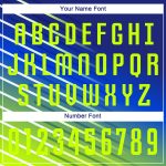 Neon Green Custom Soccer Uniform Jersey - Sublimation Sports Apparel Custom Royal Neon Green Sublimation Soccer Uniform Jersey - Image 5