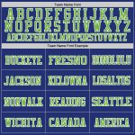 Custom Neon Green White Throwback Football Jersey - Authentic Mesh Design Custom Royal Neon Green-White Mesh Authentic Throwback - Image 3