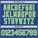 Neon Green Custom Performance T-Shirt - White Accents, Stylish Design Custom Royal Neon Green-White Performance T-Shirt - Image 4