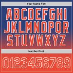 Custom Royal Orange-White Basketball Jersey - Authentic Fade Fashion Design Custom Royal Orange-White Authentic Fade Fashion - Image 3