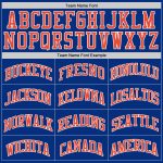 Royal Orange-White Custom Authentic Basketball Jersey - Throwback Style Custom Royal Orange-White Authentic Throwback Basketball - Image 4