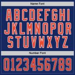 Royal Orange-White Custom Hockey Jersey - Personalized Team Apparel Custom Royal Orange-White Hockey Jersey - Image 4