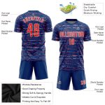 Royal Orange White Soccer Jersey Custom Sublimation Uniform for Teams Custom Royal Orange-White Sublimation Soccer Uniform - Image 3