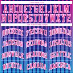 Royal Pink White Basketball Jersey Custom Round Neck Sublimation Suit Custom Royal Pink-White Round Neck Sublimation Basketball - Image 3