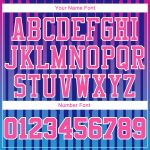 Royal Pink White Basketball Jersey Custom Round Neck Sublimation Suit Custom Royal Pink-White Round Neck Sublimation Basketball - Image 4