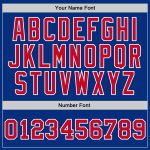 Authentic Throwback Basketball Jersey - Custom Royal Red-White Edition Custom Royal Red-White Authentic Throwback Basketball - Image 3