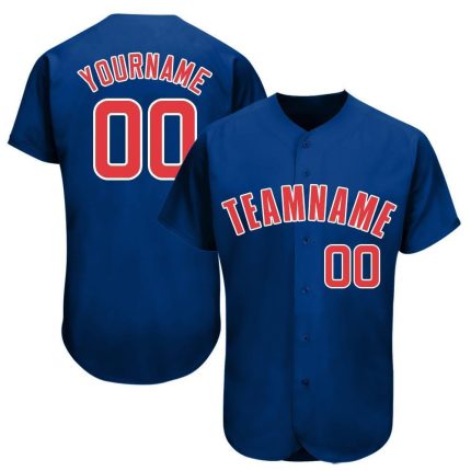 Custom Royal Red and White Baseball Jersey - Personalized Sports Jersey Discount Custom Royal Red-White Baseball Jersey-Discount