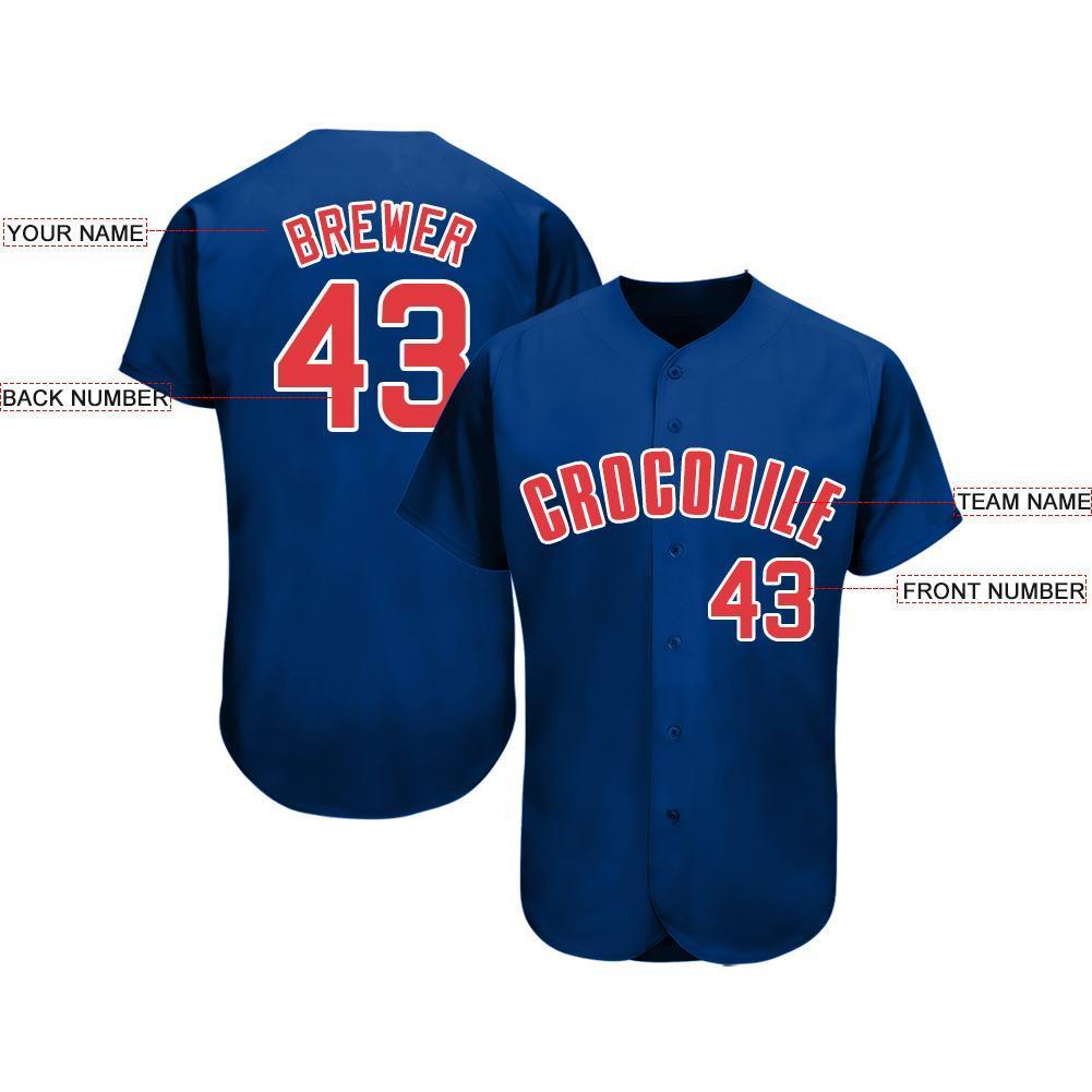 Custom Royal Red-White Baseball Jersey-Discount Custom Royal Red and White Baseball Jersey - Personalized Sports Jersey Discount Custom Royal Red-White Baseball Jersey-Discount - Image 3